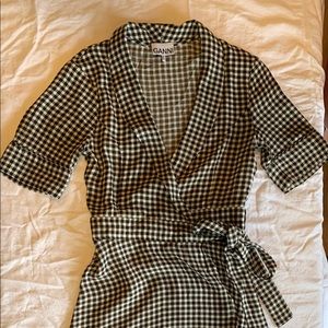 Ganni wrap dress